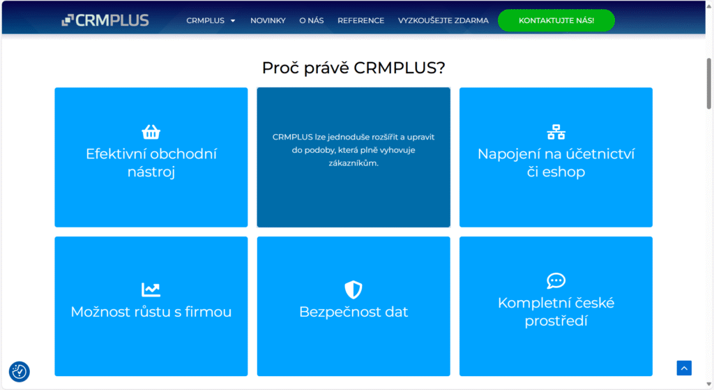 Proč vybrat CRMPLUS?